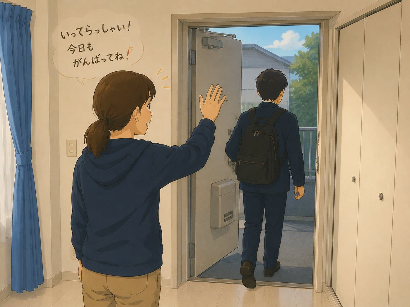 毎朝の「いってらっしゃい」